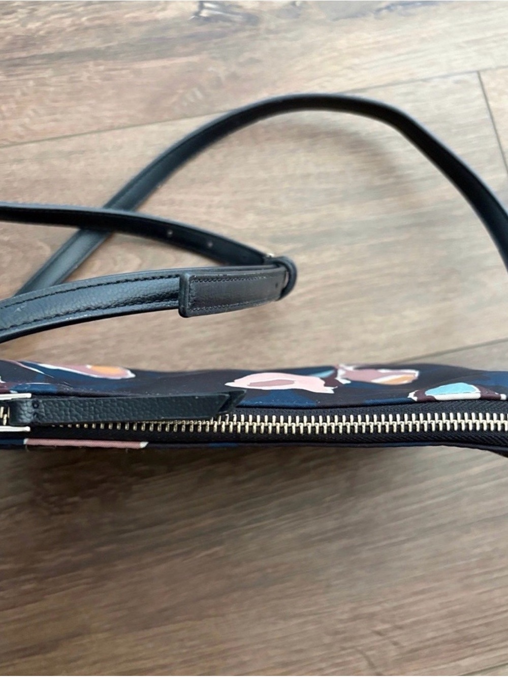 kate spade Black Floral Print Crossbody with Multicolor Accents - Picture 8 of 10